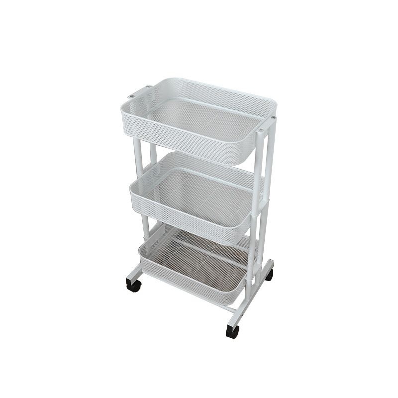 [New] Cave basket cart three layers (white)