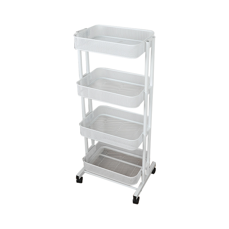 [New] Cave basket cart four layers (white)