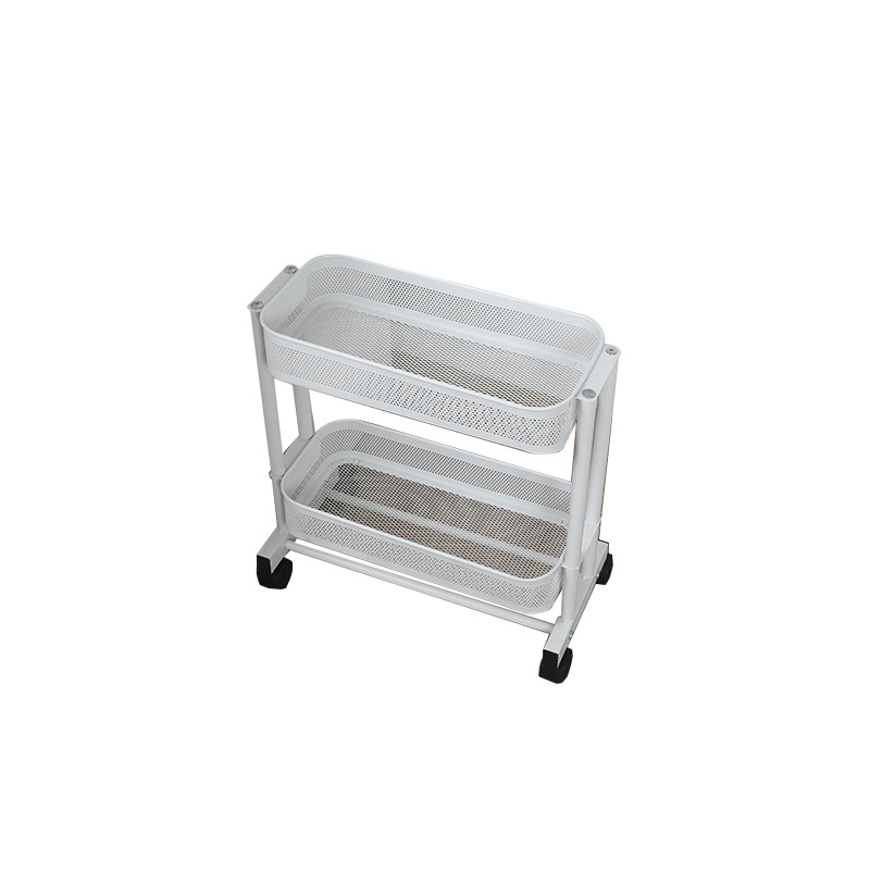 Cave basket cart two layers (white)