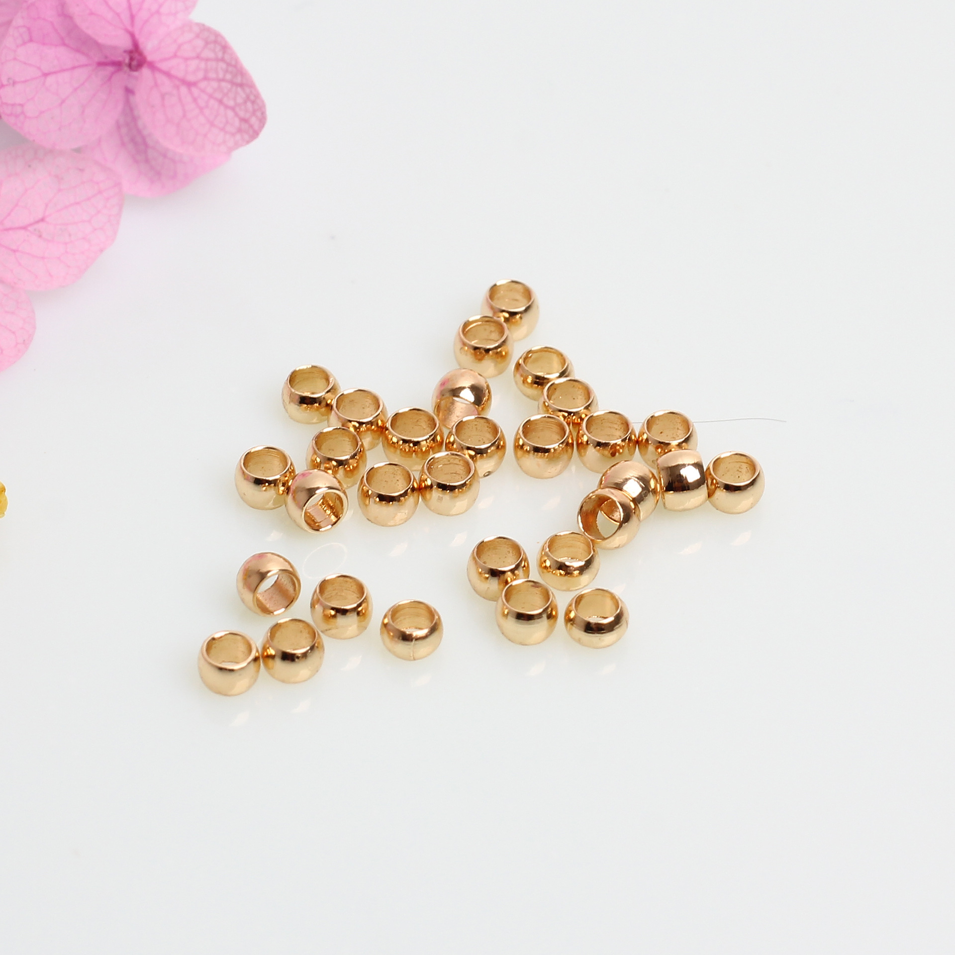 14K Gold color 2mm