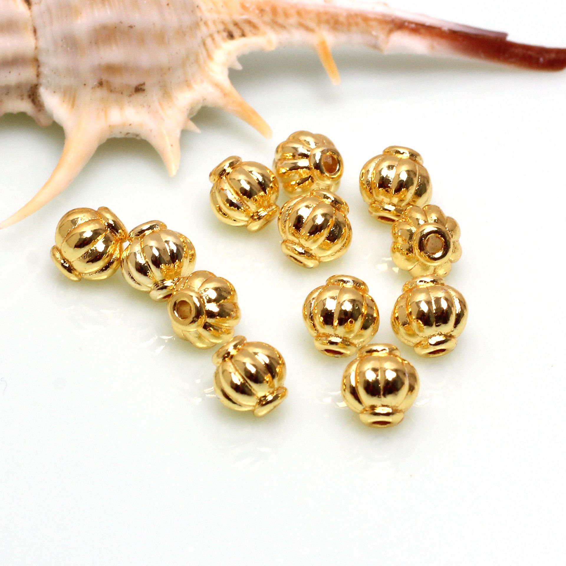 18K gold plated 4mm