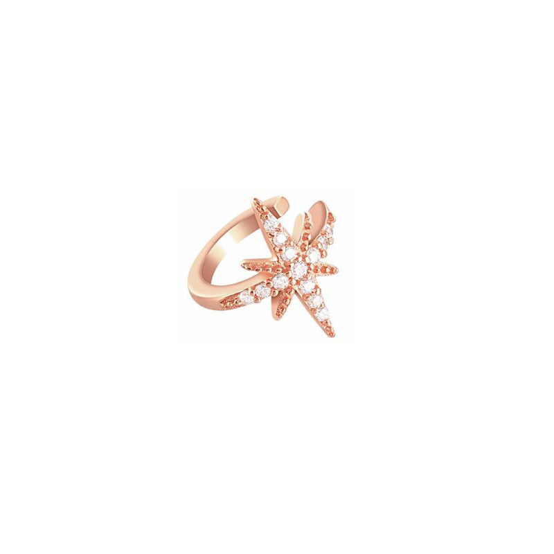 3 rose gold color plated