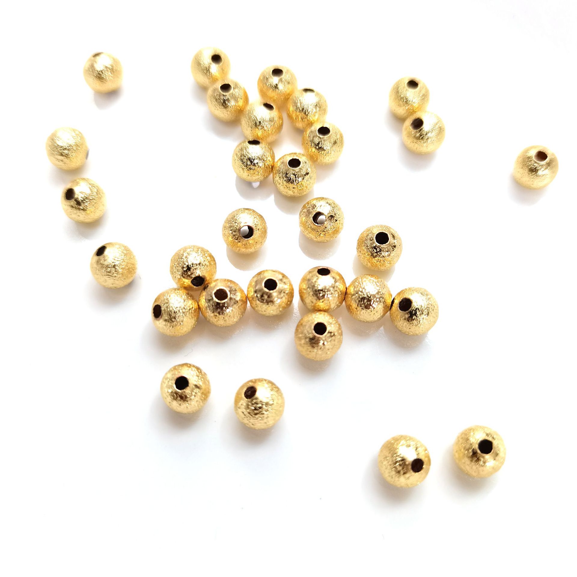 14K Gold color 6mm