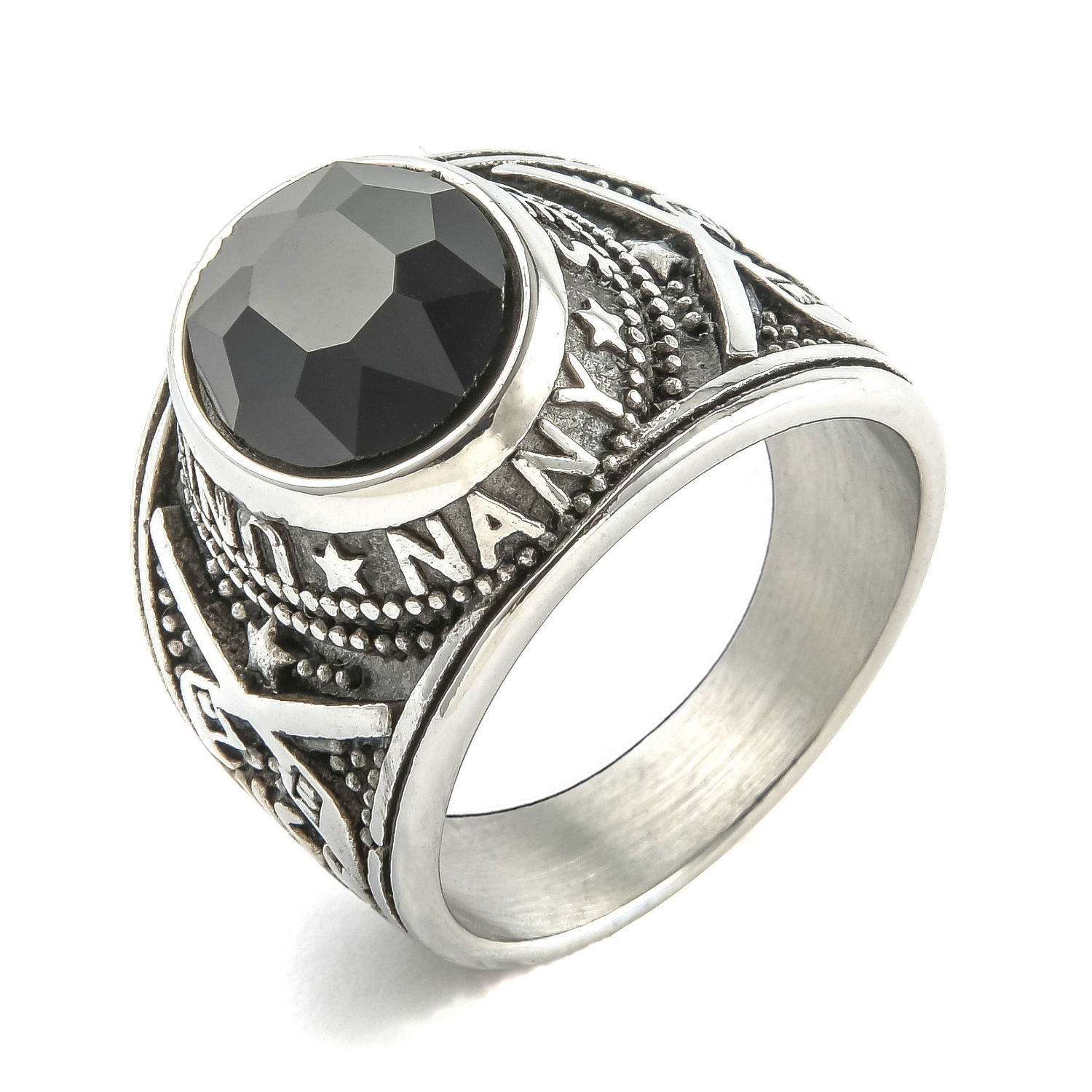 4:steel color with black rhinestone