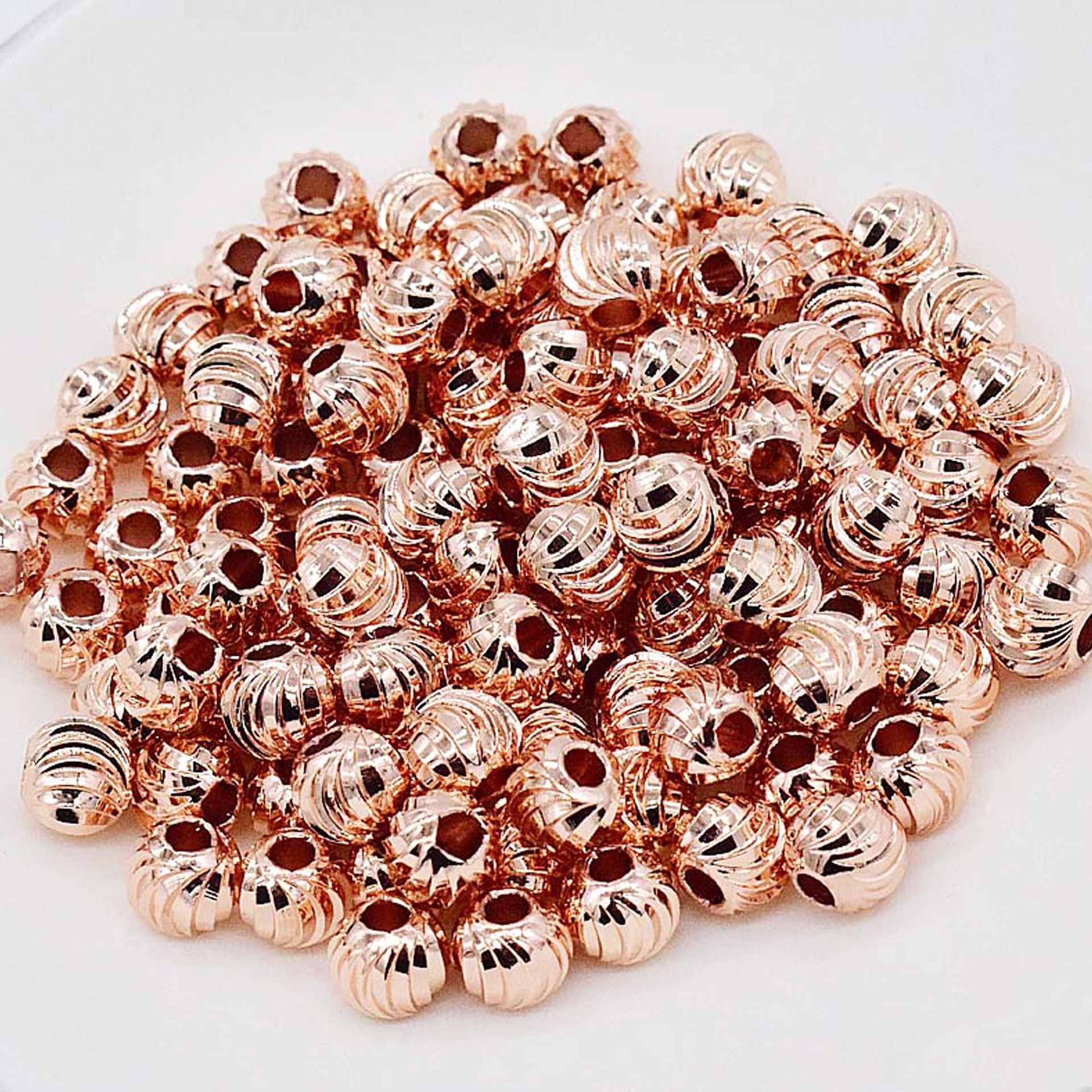 rose gold color plated 3mm