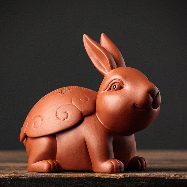 Rabbit - Zhu Mud 12.5*8.5*10.3cm