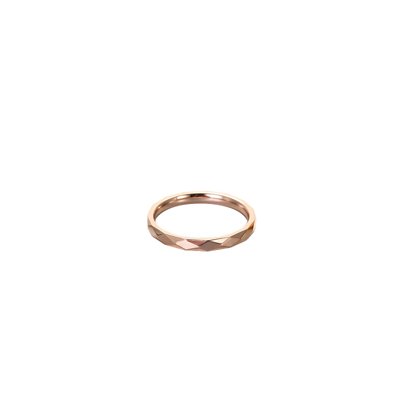 1.5mm real rose gold plated US Size #6