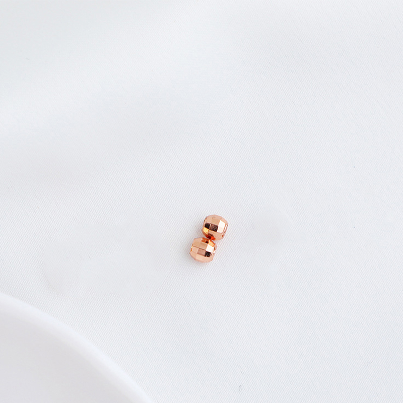 rose gold color plated 3mm