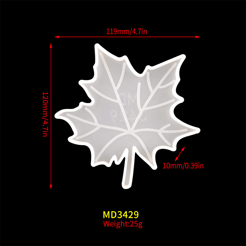 Small leaf coaster mold MD3429