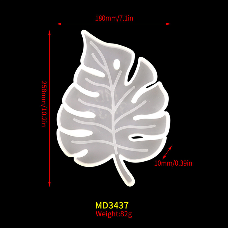 Large leaf coaster mold MD3437