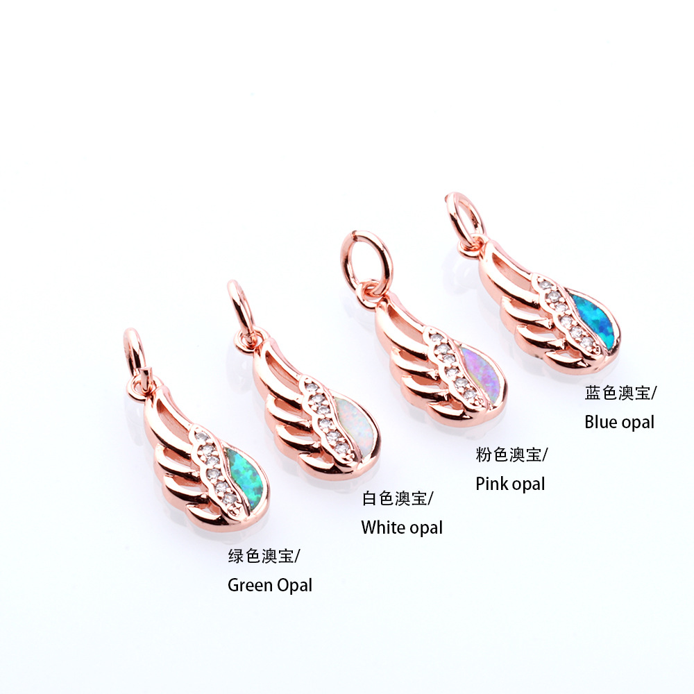 rose gold color blue opal