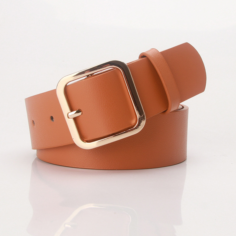 Gold buckle camel color