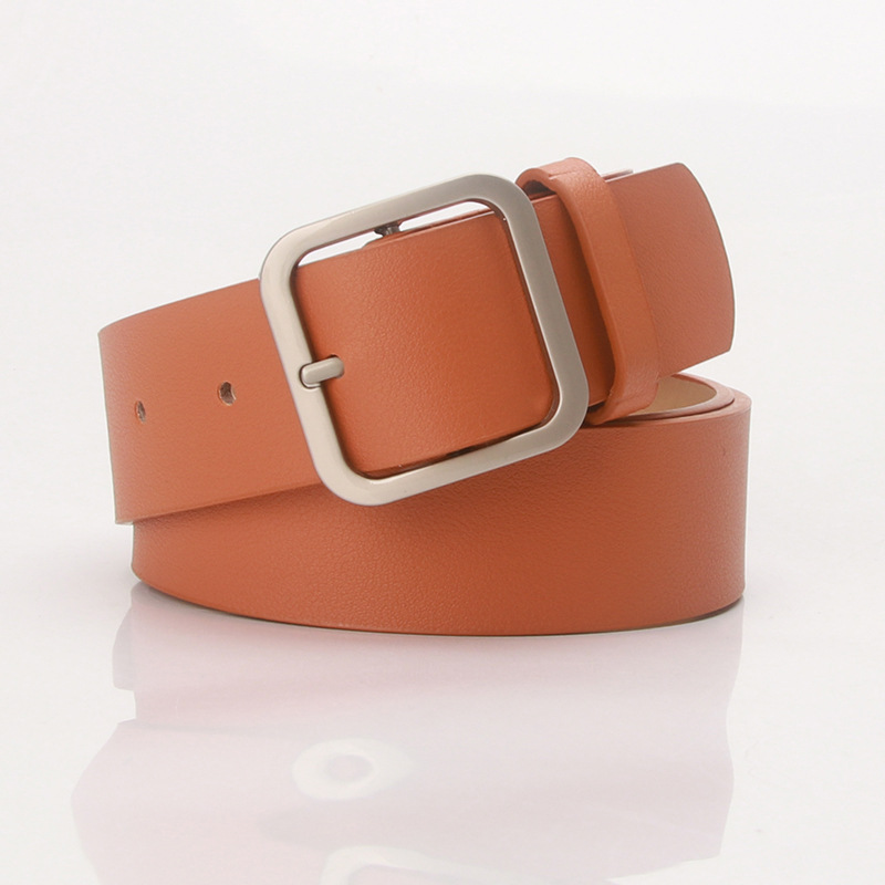 Silver buckle camel color