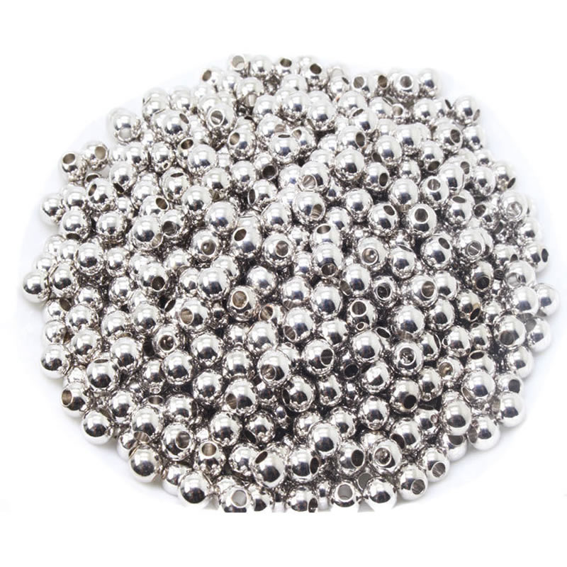 platinum color 3mm (1.2 mm hole)