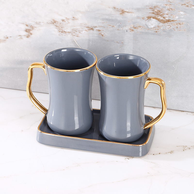 Pair cup three-piece set