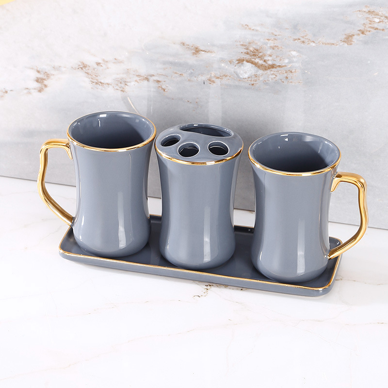 Toothbrush holder four-piece set