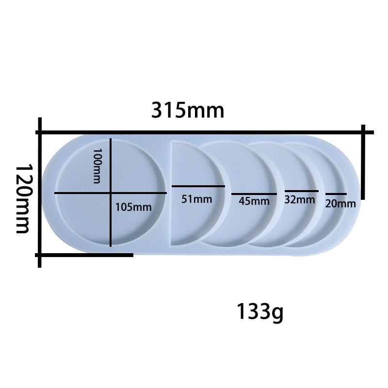 3:Moon phase silicone mold