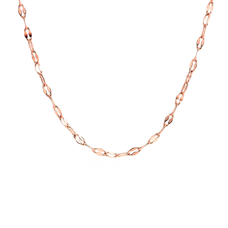 Lip chain rose gold