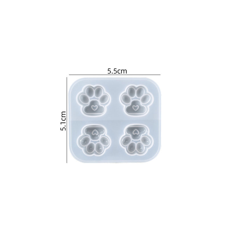 Mini four-grid cat's claw mold