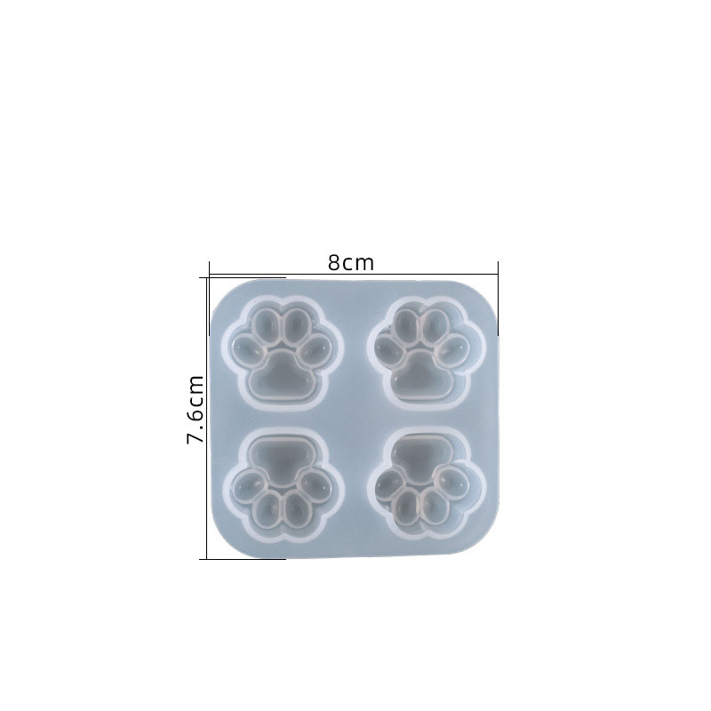 Small four-grid cat's claw mold