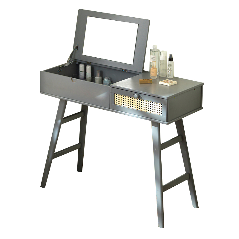 Right angle model-gray 100 long (with drawer, HD mirror)