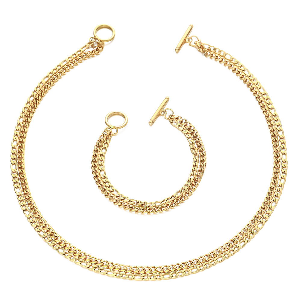 DZG412-413A bracelet 21cm gold