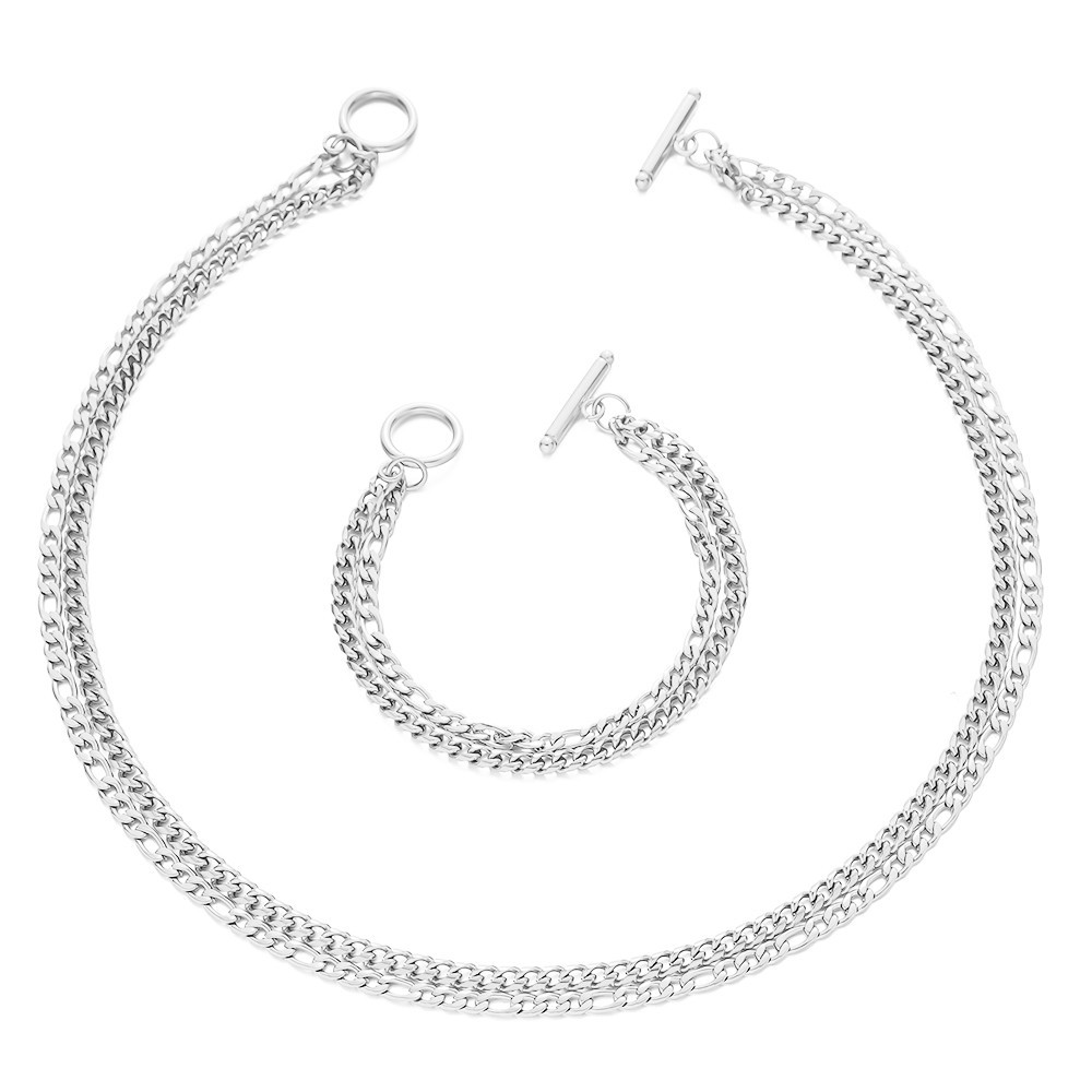 DZG412-413A bracelet 21cm silver