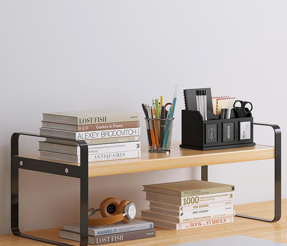 Wood color   black frame 40cm