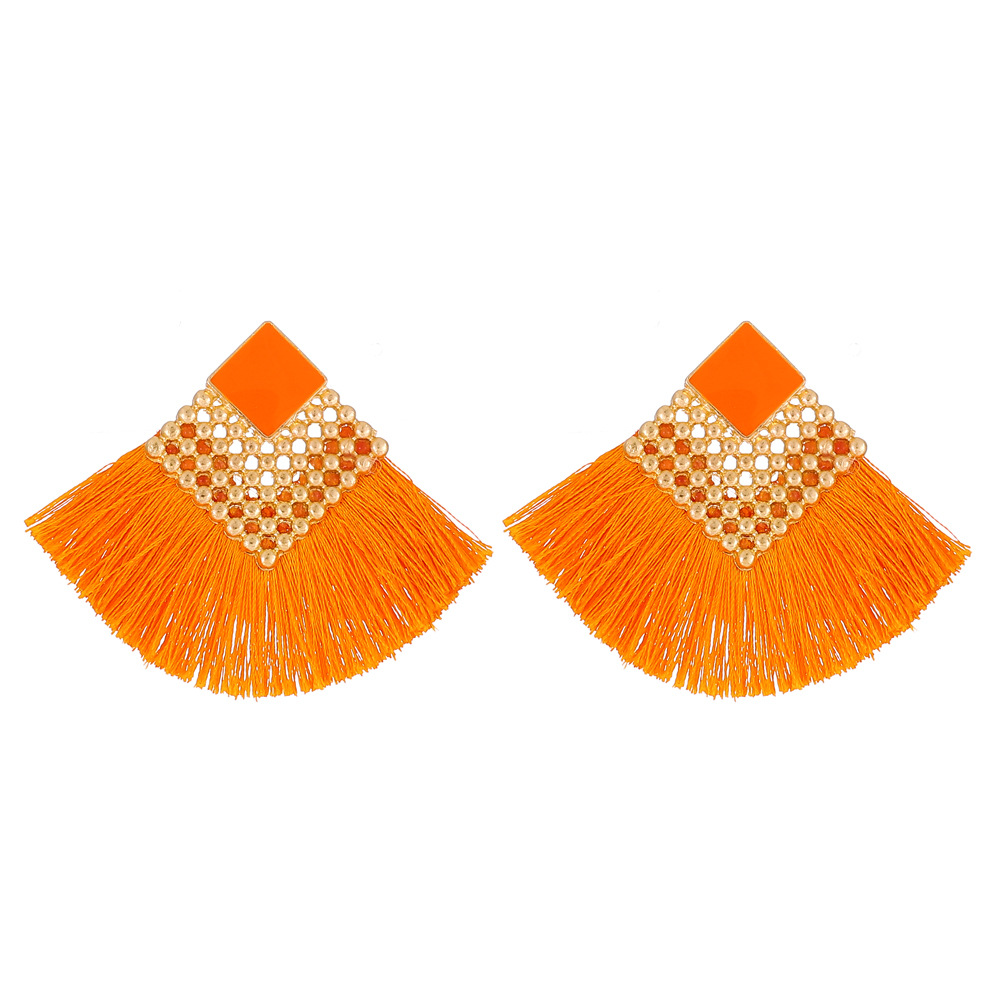 KC gold + orange tassels