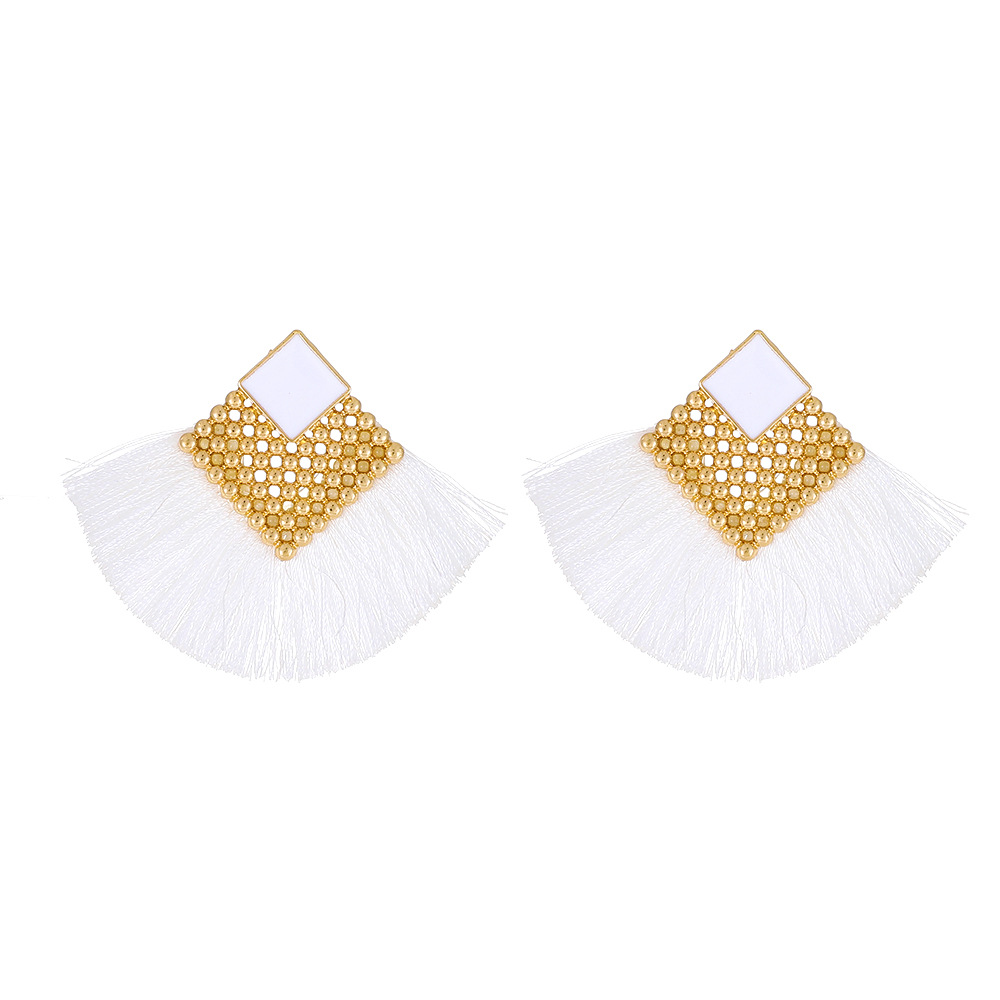 KC gold + white tassels