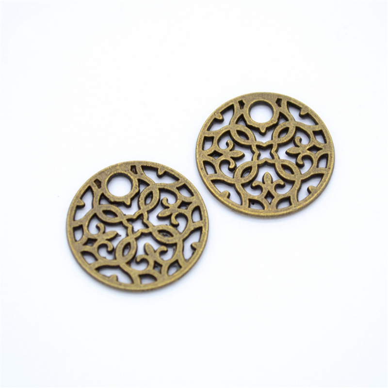 antique bronze color plated 15x15mm