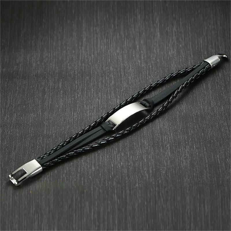 4:Steel color bent   black PU 23cm