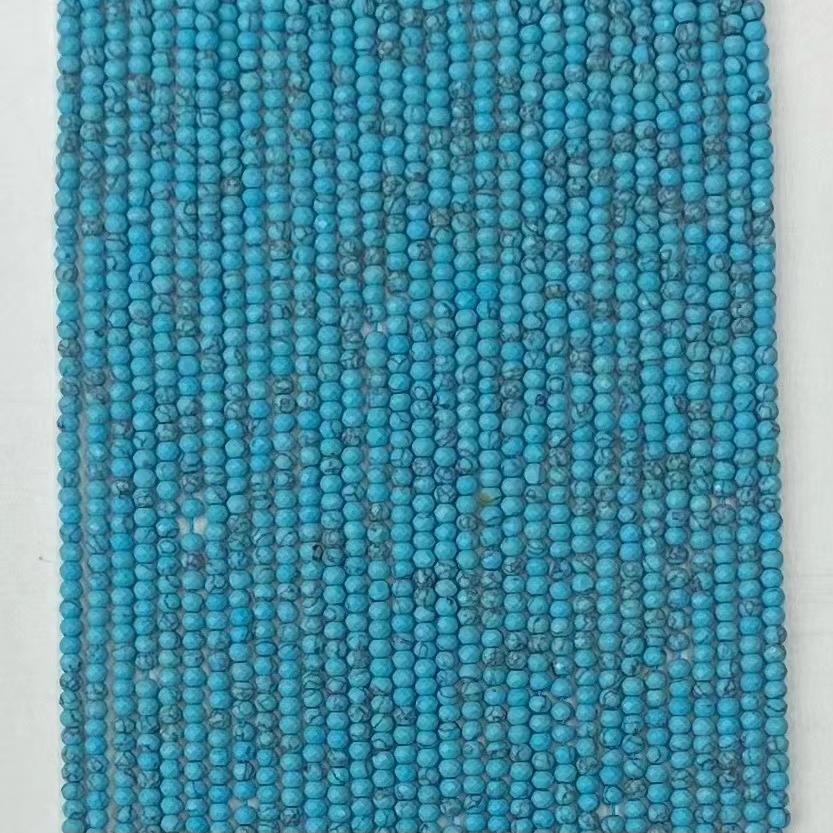 Black line blue turquoise 2x3mm