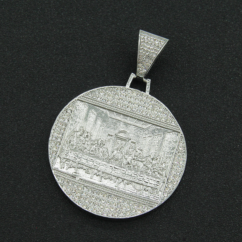 Single Pendant - Silver (Round Plate)