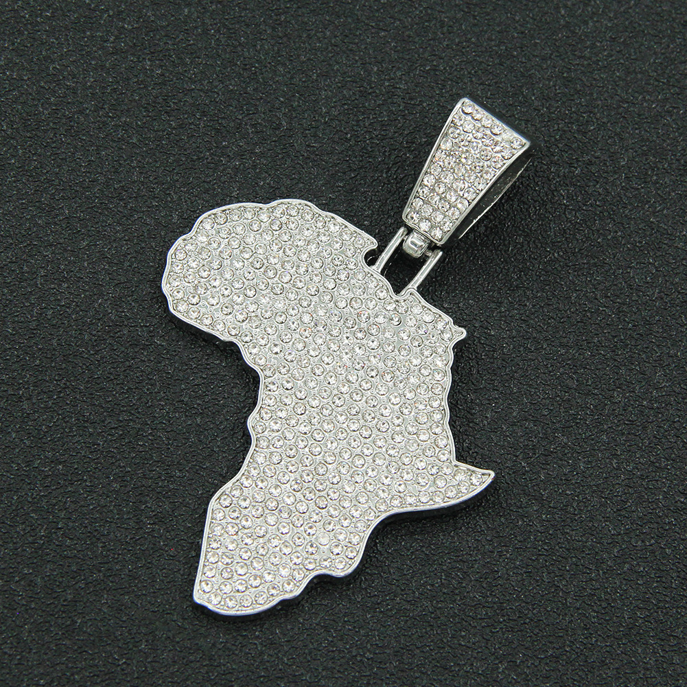 Single Pendant - Silver (Map)