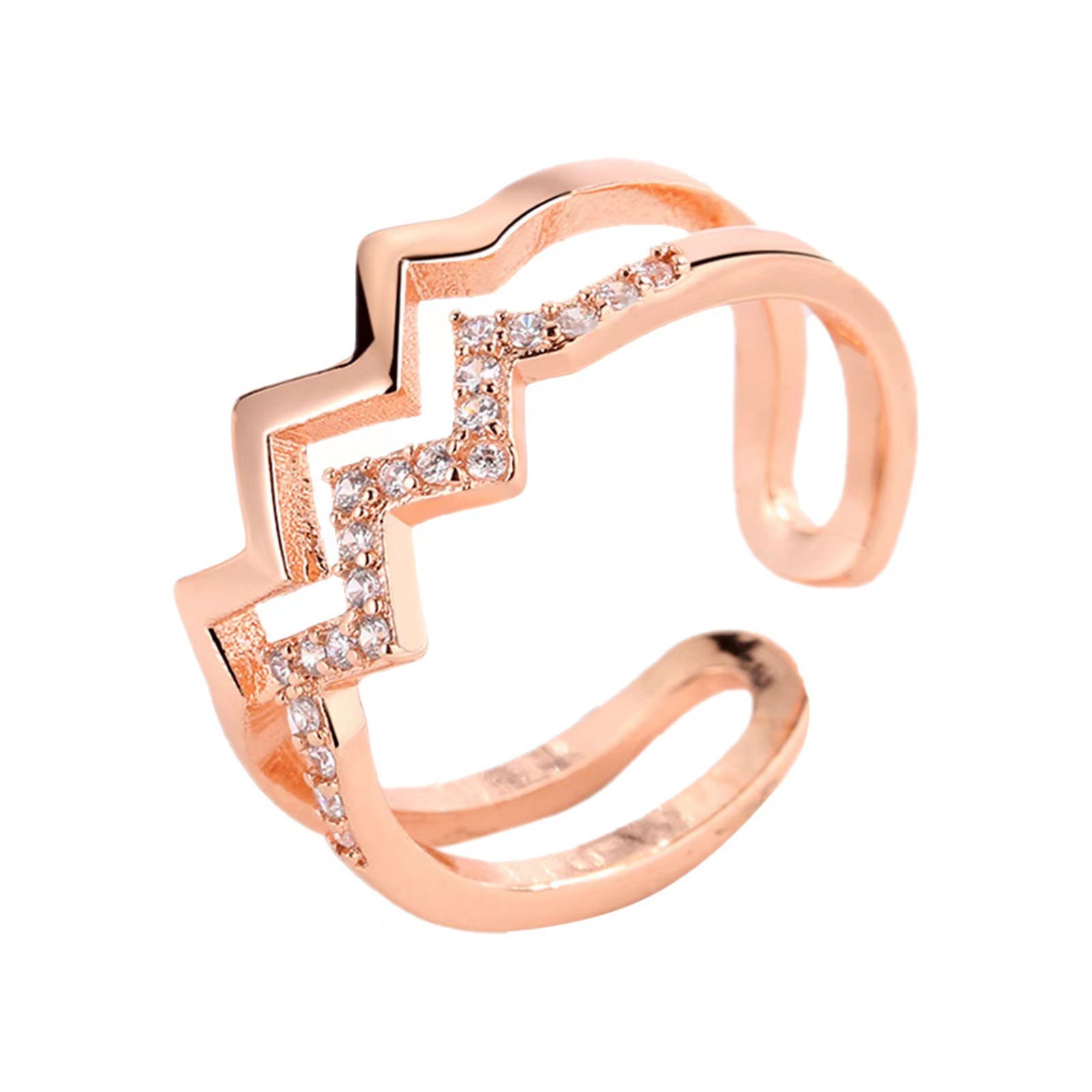 3:rose gold color plated