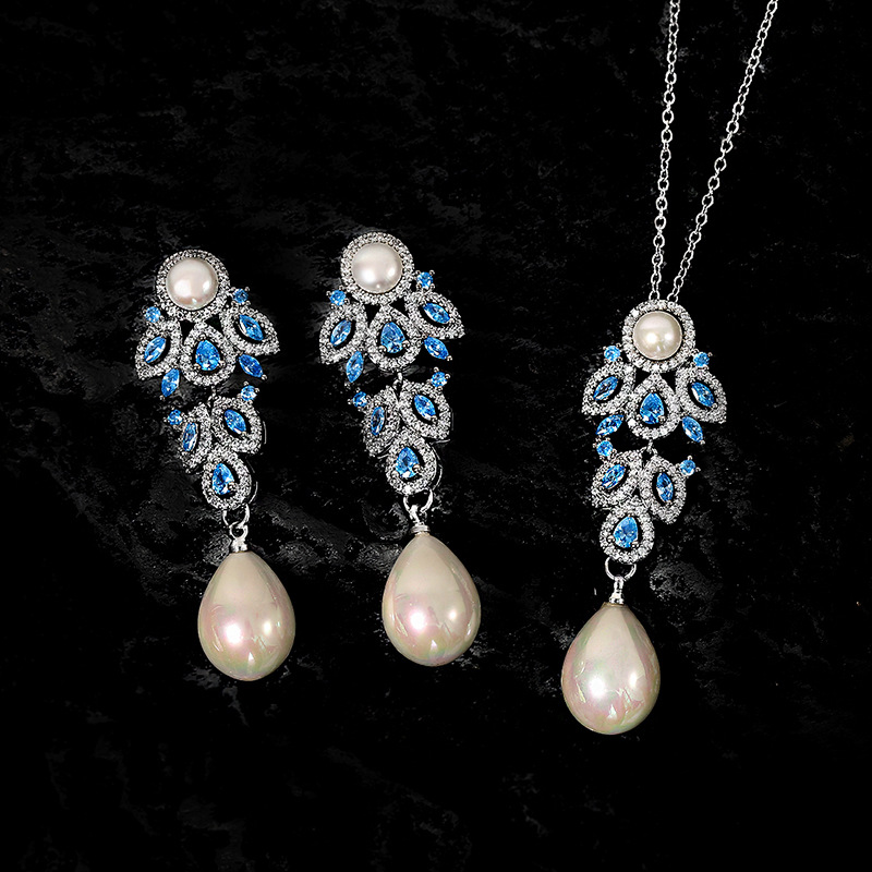 Blue Diamond Pearl Set x285700T