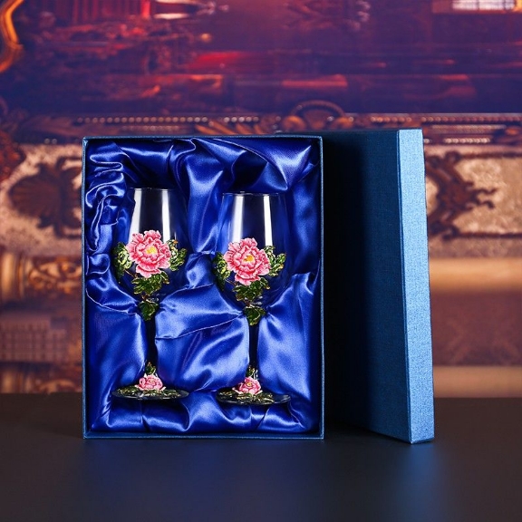 Purple Peony cup body double gift box