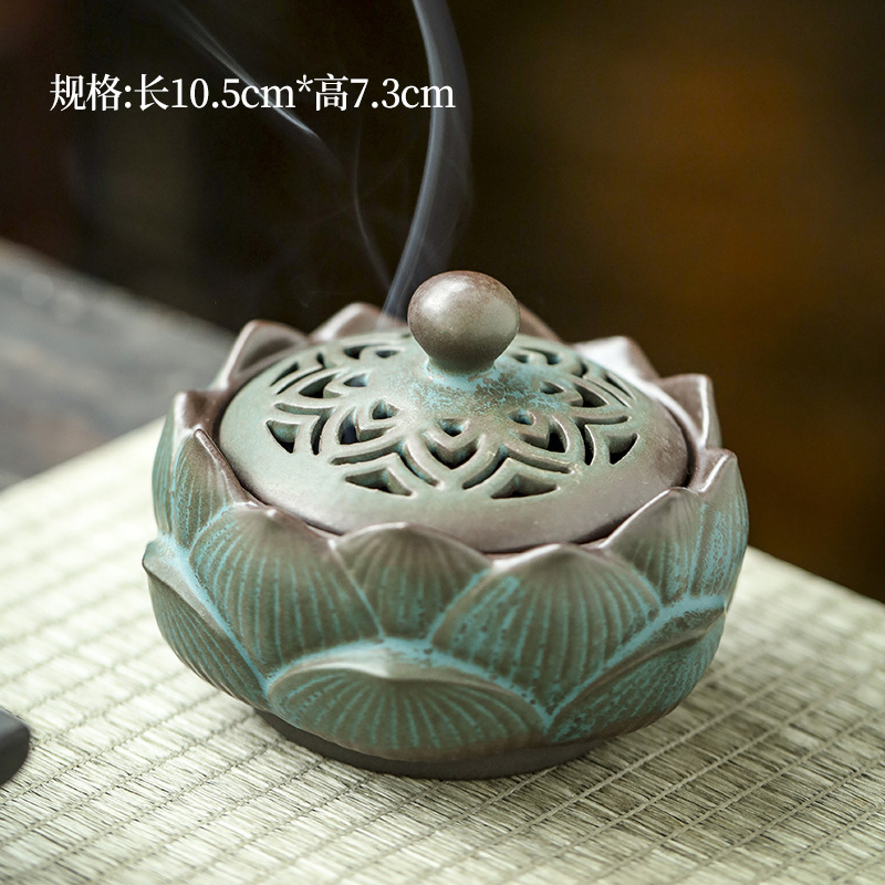 4:133# Lotus Incense Burner 10.5*7.3cm