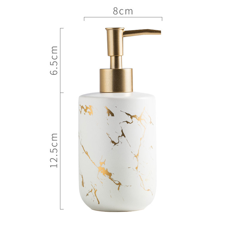 Marbled matte bottle white