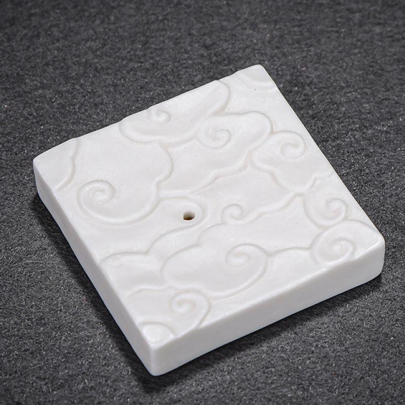 Xiangyun/White Porcelain 5.2*5.2*1cm