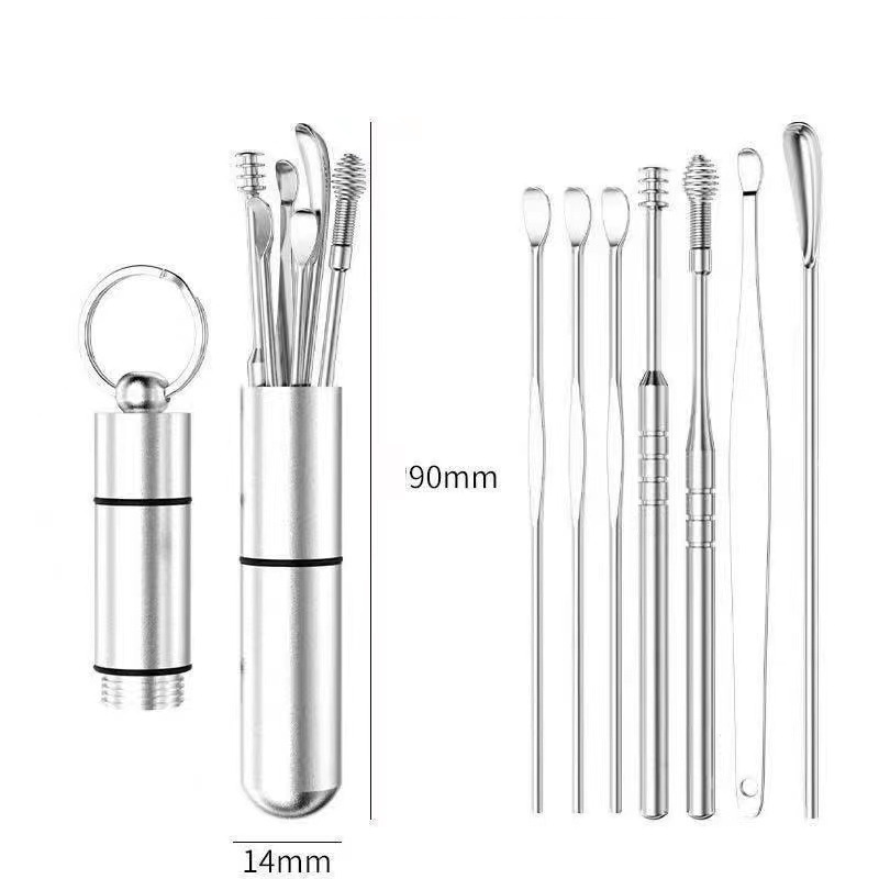 Double section aluminum tube 7-piece set