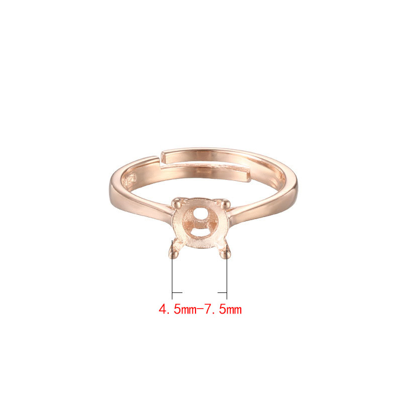 rose gold color 4.5mm