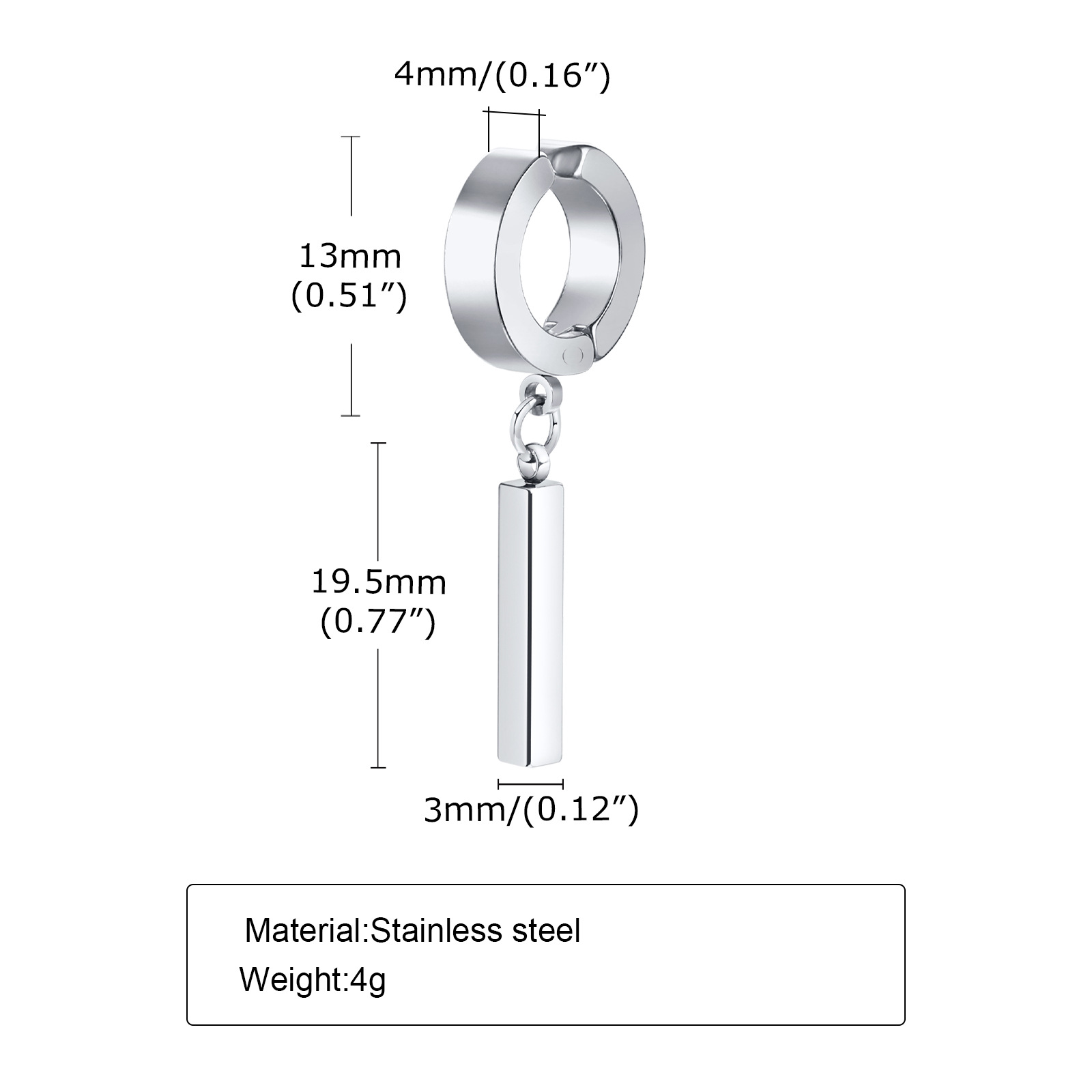 3:Steel ear clips