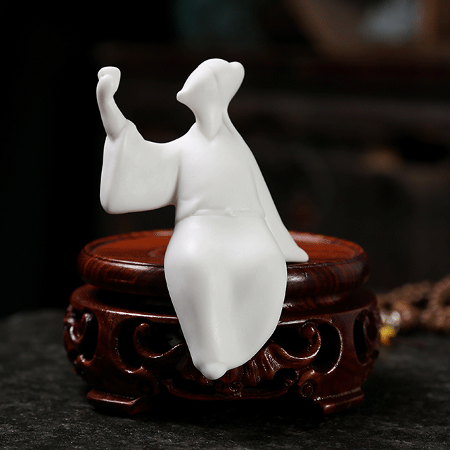 2:White porcelain - Sitting style 6*3.5*9.5cm