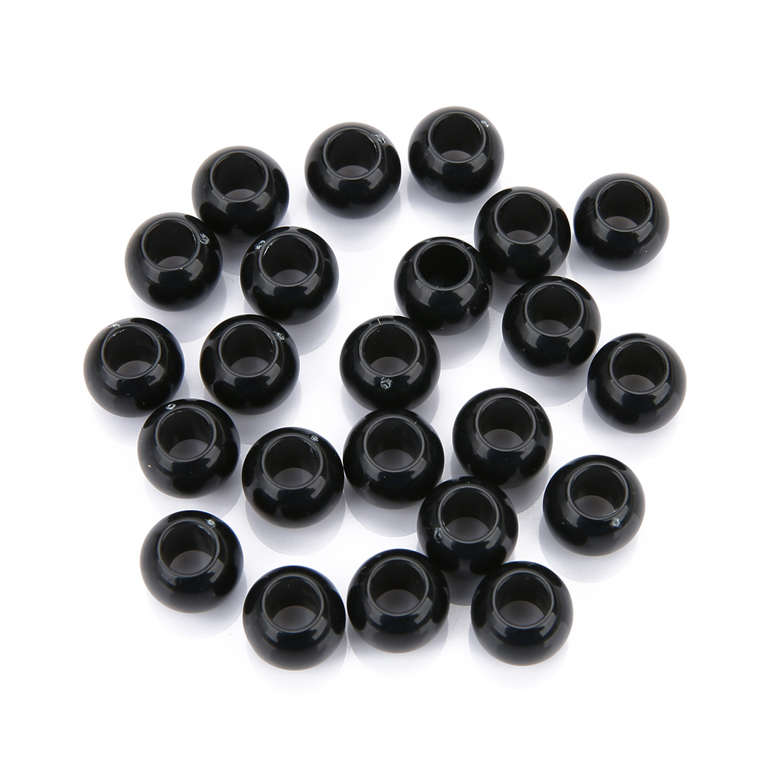 Black 6.5x8mm, hole 3.6mm