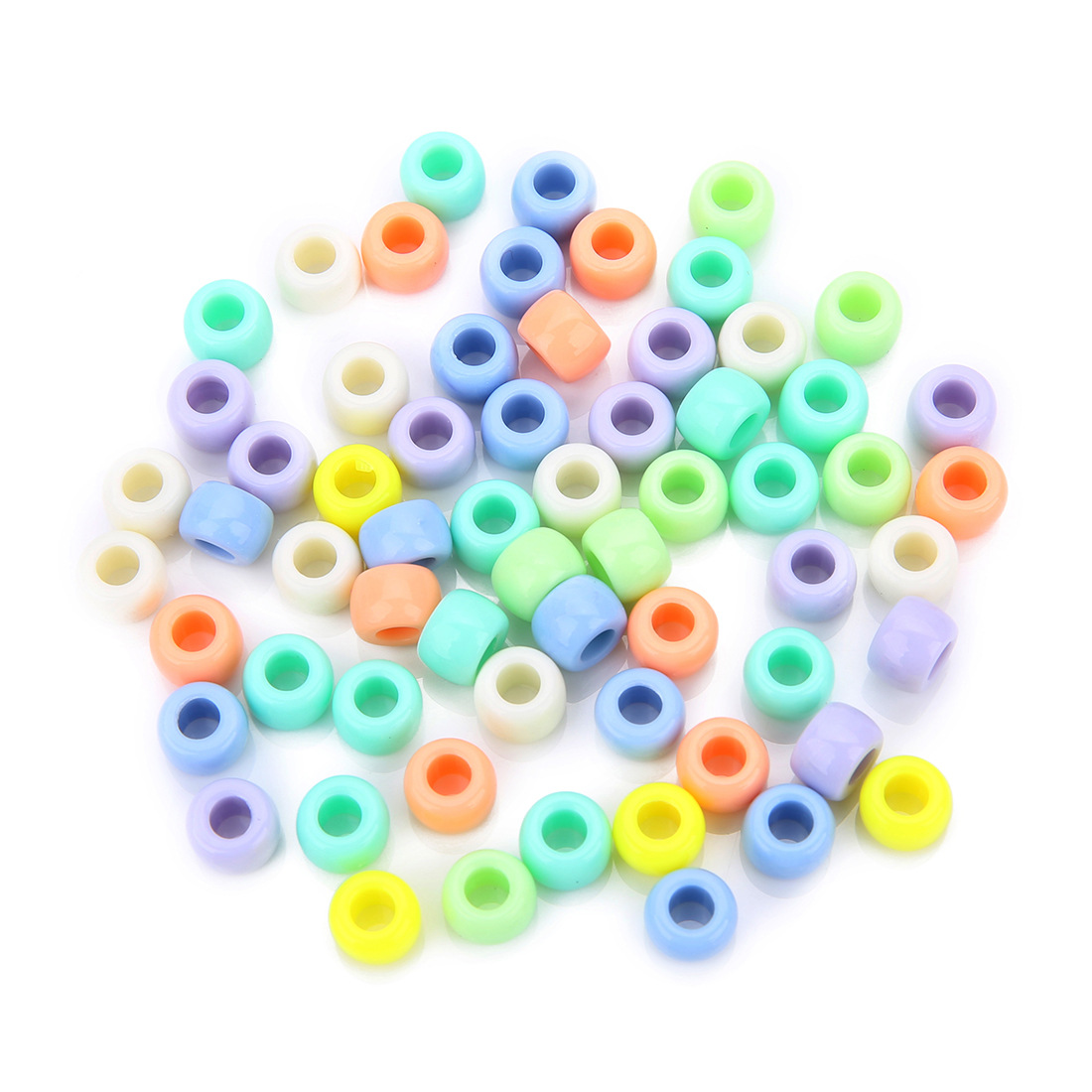 Light color mix 5.7x8mm, hole 3.8mm