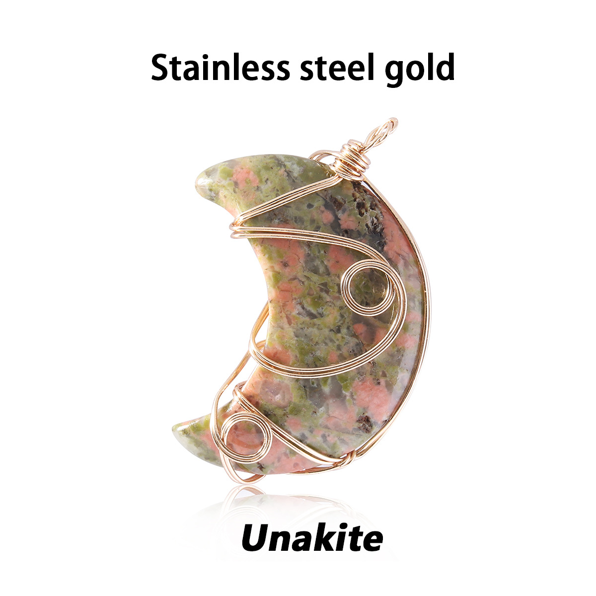 17 Unakite gold