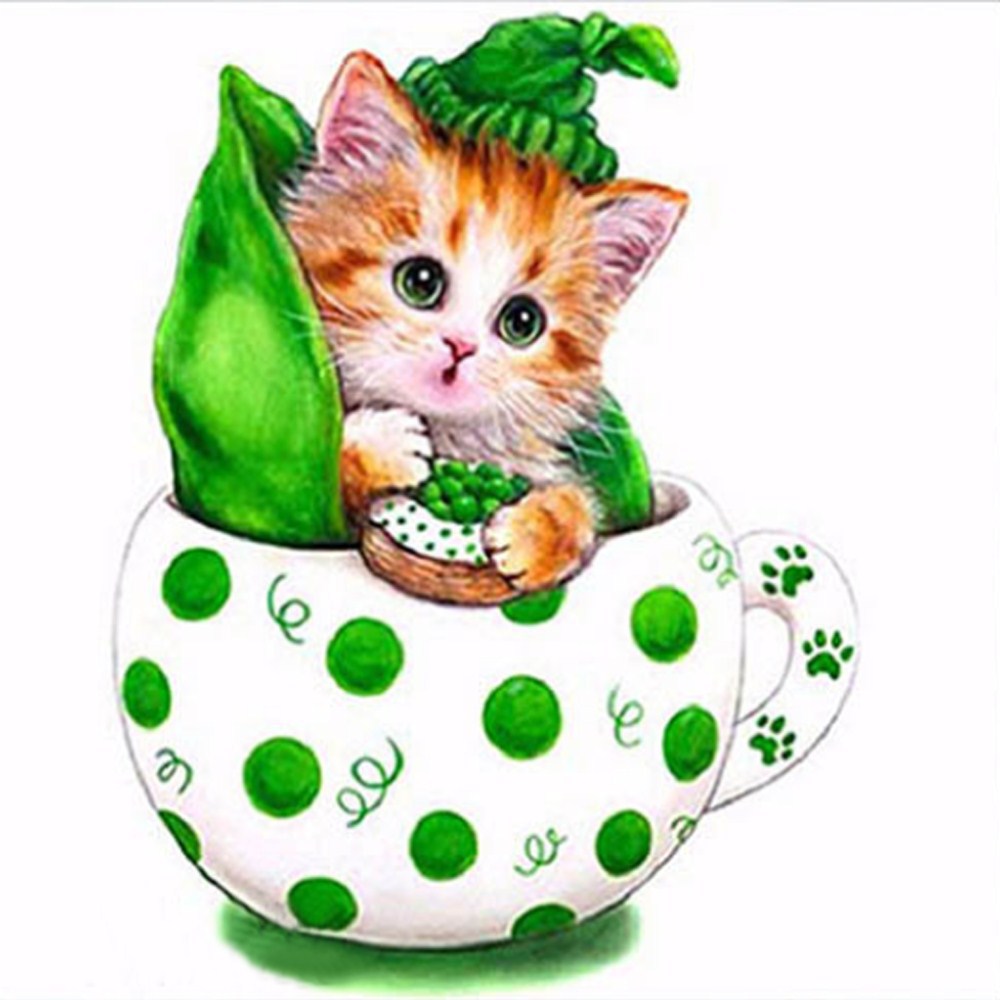 Green cat