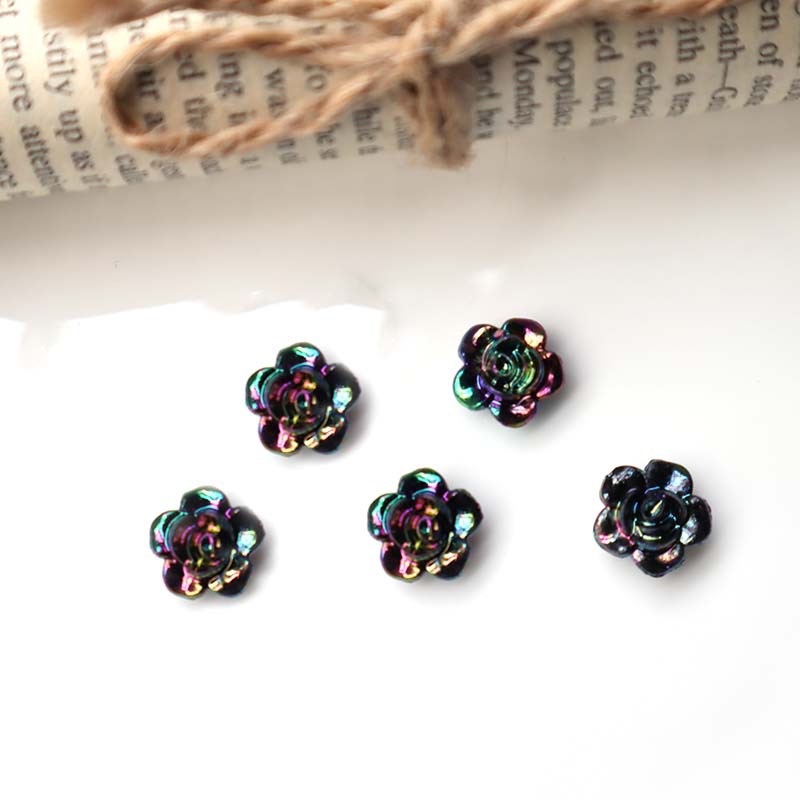 12mm colorful black